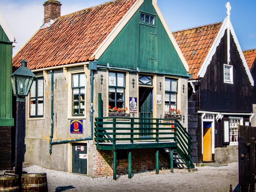 zuiderzee museum, outdoor museum, shop, authentic, crafts, architecture, building, city, architecture design, structure, tourism, design, old, aged