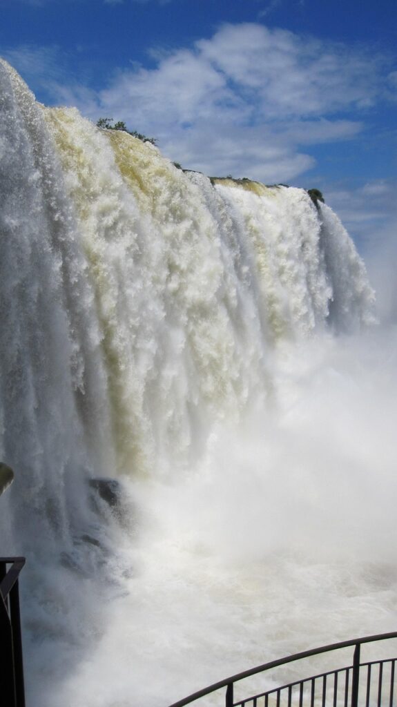 iguazu, nature, waterfall, water wall, water, flow, roar, spray, imposing, impressively, iguazú waterfalls, brazil, argentina, national park, iguazú national park, iguaçu national park, world heritage list, unesco, world heritage site, world natural heritage