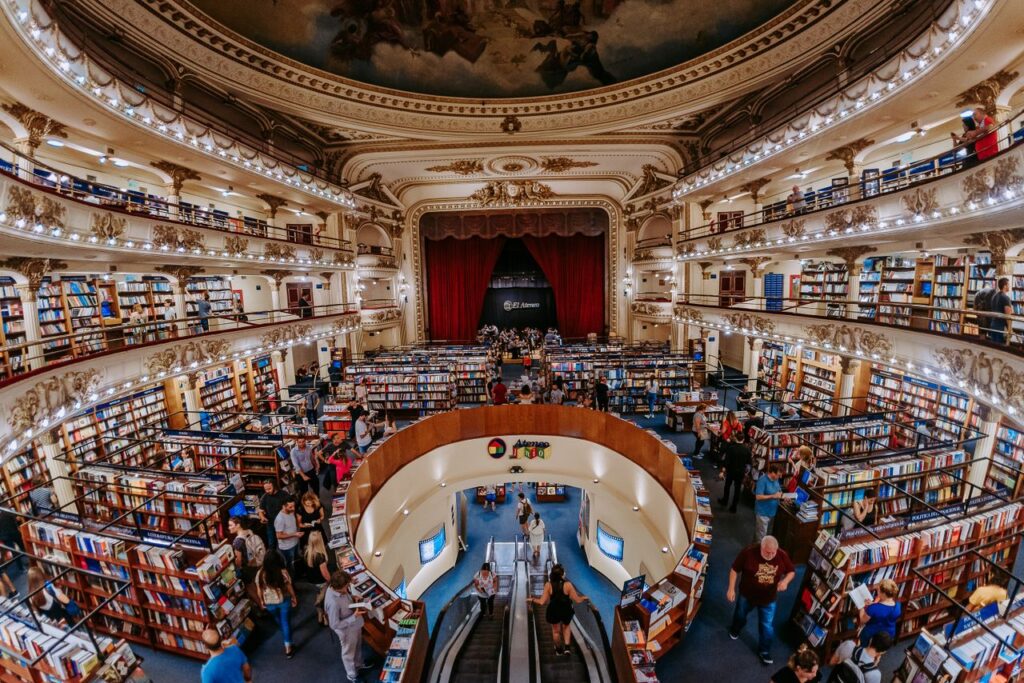 Explore El Ateneo Grand Splendid, a historic bookstore in Buenos Aires, Argentina.
